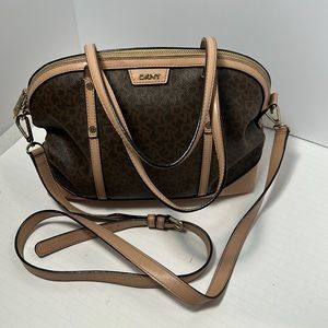 DKNY Signature Leather Dome Satchel